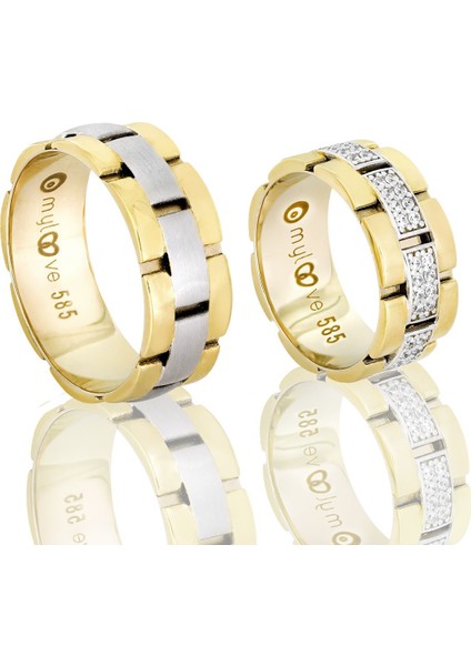 Altın Çift Alyans T047076​-T047077