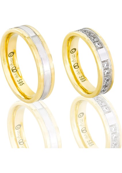 Altın Çift Alyans T044893​-T044894