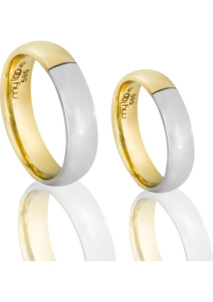 Altın Çift Alyans T045065-T045066