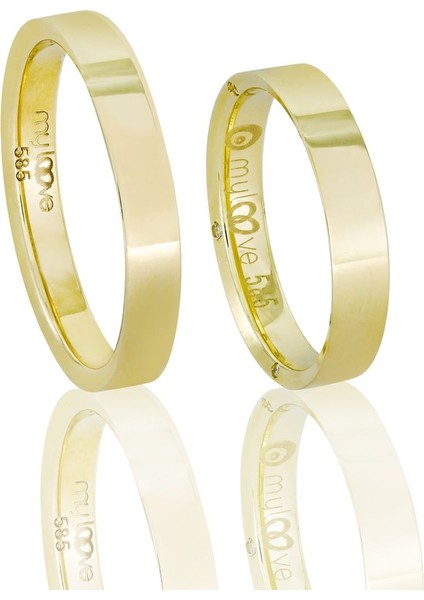 Altın Çift Alyans T049471​-T049475