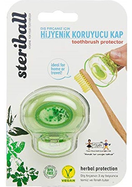 Diş Fırçası Koruma Kabı - Yeşil Diş Fırçası