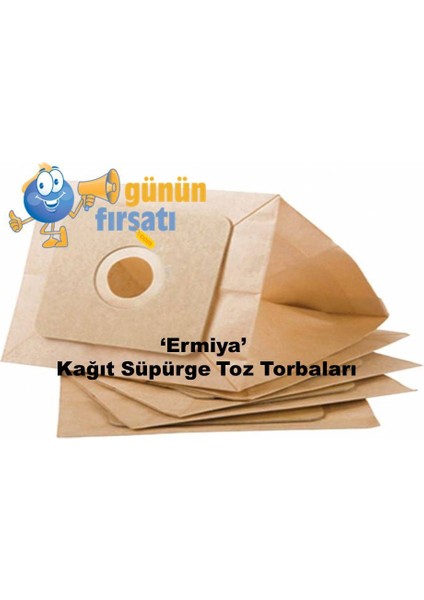 Sem Sv 100 Rüzgar 800 W Toz Torbalı Elektrikli Süpürge Için 25 Adet Kağıt Toz Torbası