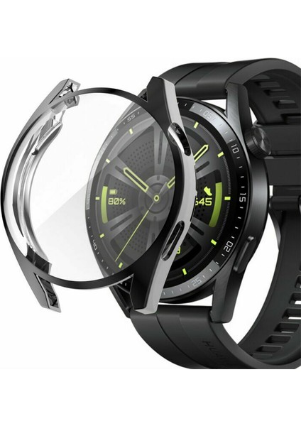 Huawei Watch Gt3 46MM Silikon Kapak Kılıf Ekran Koruyucu