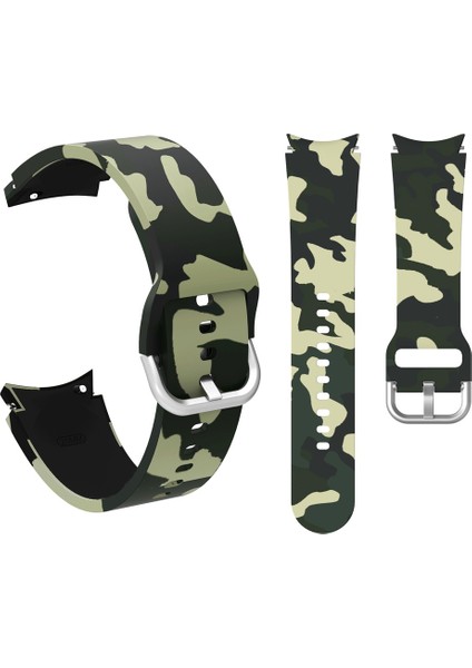 Samsung Galaxy Watch 4 5 6 7 Pro 40 42 43 44 46 47mm Uyumlu Kamuflaj Kordon