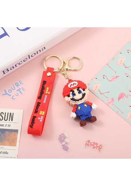 8 Bit Tasarımlı Süper Mario Anahtarlık ve Çanta Aksesuarı fiyatları