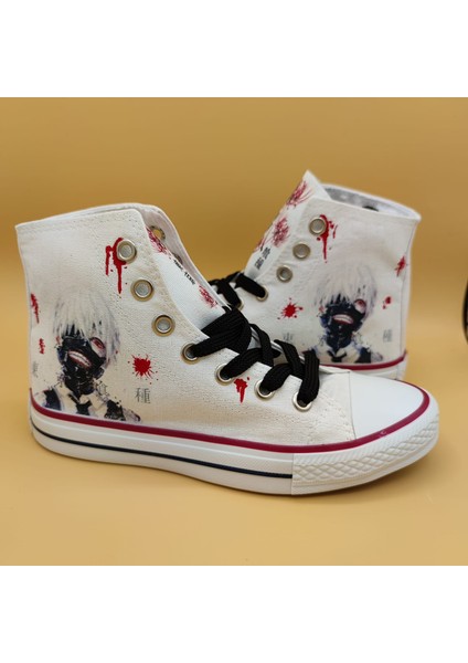 Unisex Sneakers Anime Ayakkabı Tokyo Ghoul Custom Anime Spor Ayakkabı