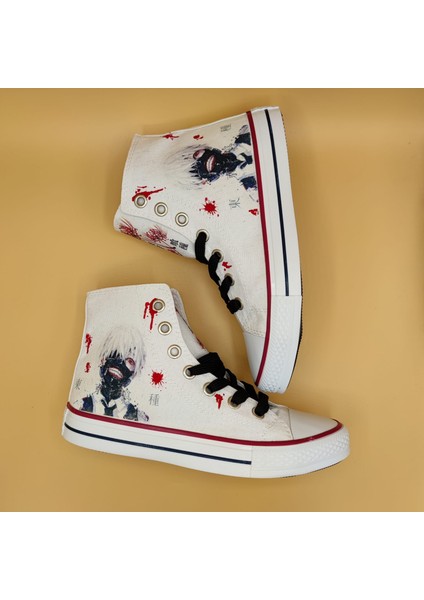 Unisex Sneakers Anime Ayakkabı Tokyo Ghoul Custom Anime Spor Ayakkabı