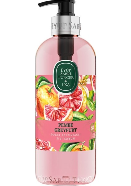 Pembe Greyfurt 500ml Doğal Zeytinyağlı Sıvı Sabun