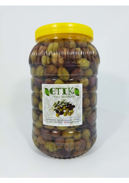 Etik Yerli Ürünler Manzalina Cinsi Dilme Tatlanmış Zeytin 3 Kg