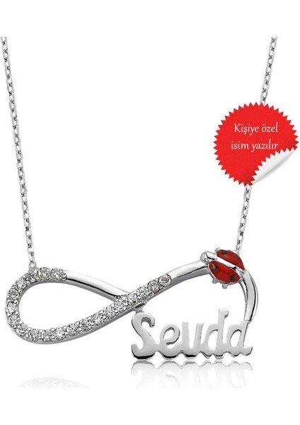 Sonsuzluk Isimli 925 Ayar Gümüş Kolye
