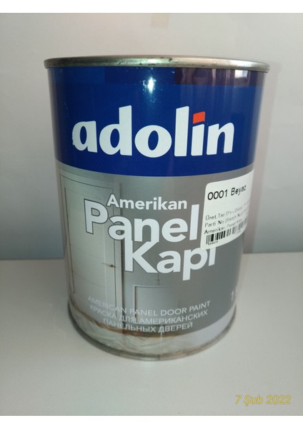 Adolin Amerikan Panel Kapı Boyası Beyaz 1 Kg.