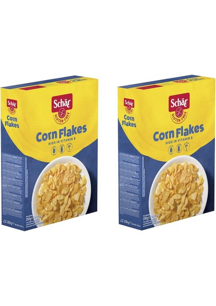 Corn Flakes Glutensiz Sade Mısır Gevreği 250 gr x 2