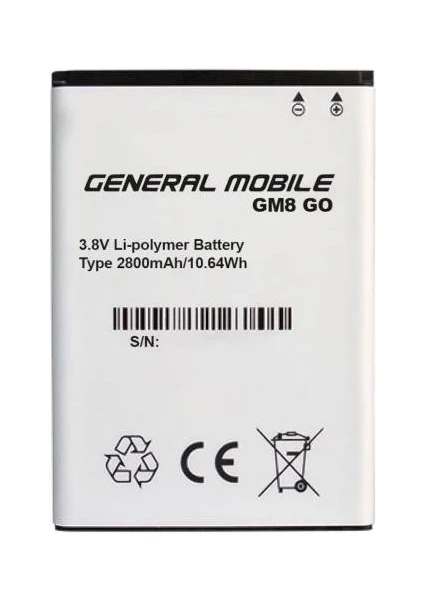 General Mobile Gm8 Go Batarya