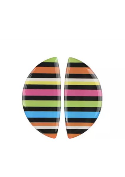 Mini Cooper Iç Kapı Kolu Kaplama Sticker Union Jk Gray Jk Rainbow Checker