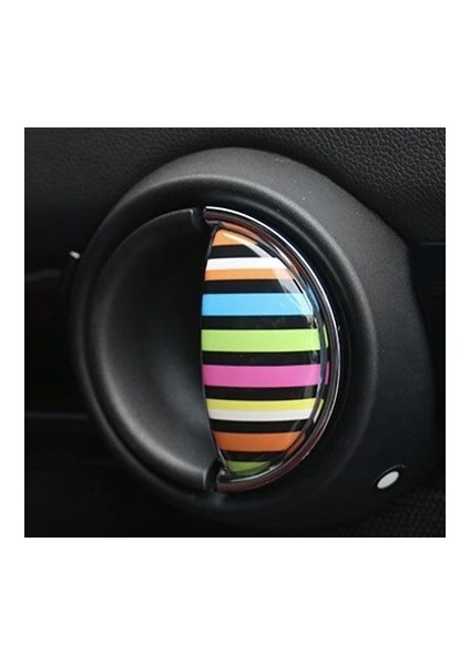 Mini Cooper Iç Kapı Kolu Kaplama Sticker Union Jk Gray Jk Rainbow Checker fırsatları