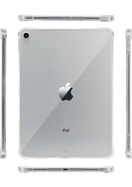 Apple ipad 7. Nesil A2197 A2200 A2198 Silikon Kılıf Antişok Şeffaf Tampon Darbeye Dayanıklı 10.2 Inç modelleri
