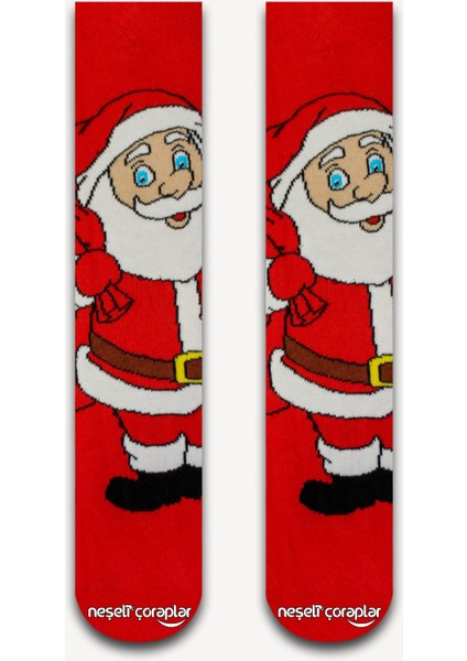 Noel Baba Renkli Erkek Çorap