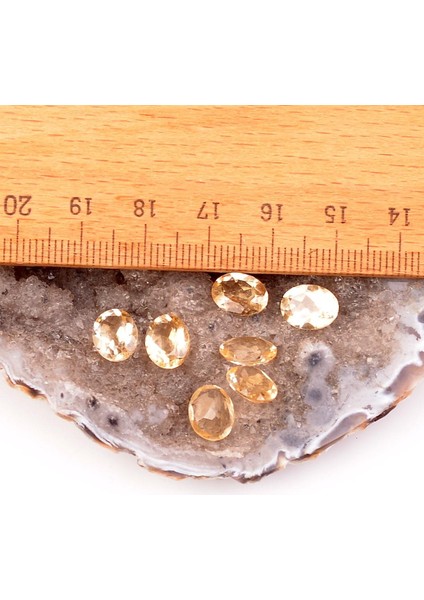 Sitrin Taşı Faset Kesim - Yüzük ve Kolye Taşı