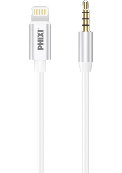 Basic CA112 Metal Başlıklı Lightning To 3.5 mm Silikon Aux Kablo fiyatları