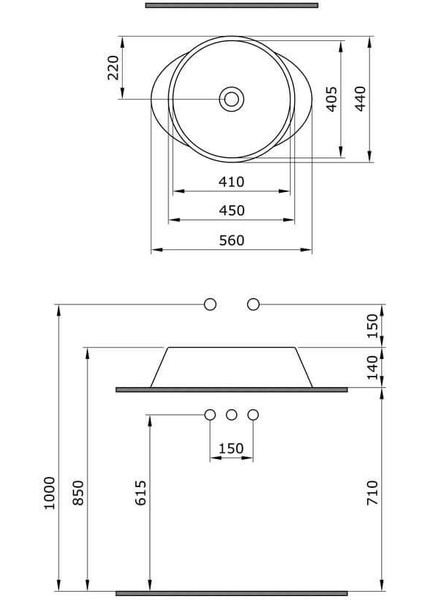 Bocchi Venezia Çanak Lavabo 56 cm Mat Yeşil 1010-027-0125