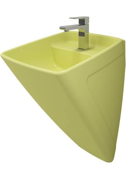 Bocchi Firenze Asma Monoblok Lavabo, 48 Cm, Mat Sarı 1082-026-0126