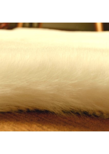 Rex Tavşanı Dekoratif Post Peluş Halı Krem (Tüy Yüksekliği 22 Mm) modelleri