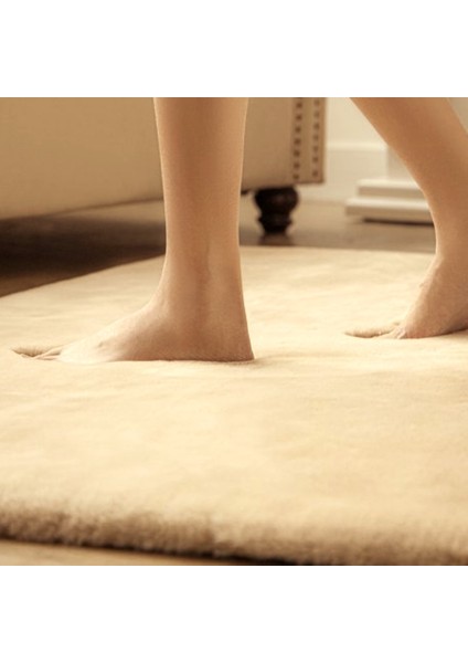 Rex Tavşanı Dekoratif Post Peluş Halı Krem (Tüy Yüksekliği 22 Mm) fırsatları