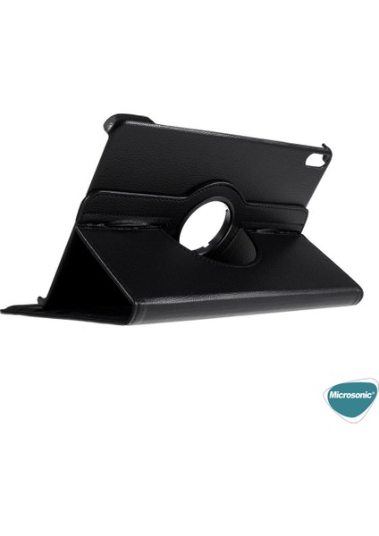 Huawei Matepad 11 Kılıf 360 Rotating Stand Deri Kırmızı