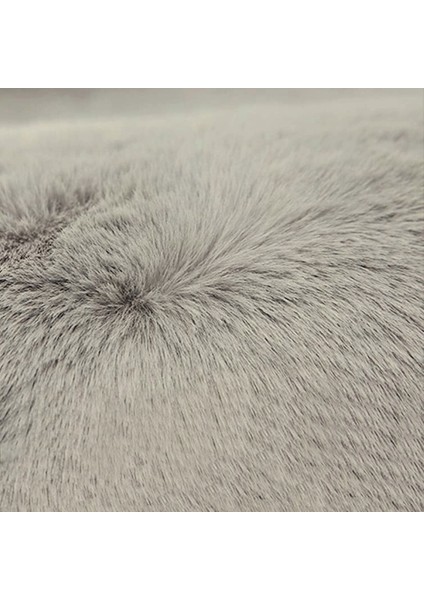 Rex Tavşanı Dekoratif Post Peluş Halı Gri (Tüy Yüksekliği 22 Mm) modelleri