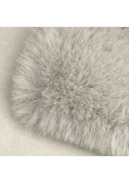 Rex Tavşanı Dekoratif Post Peluş Halı Gri (Tüy Yüksekliği 22 Mm) fiyatları