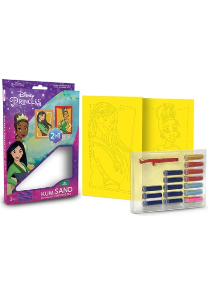 Eğitici ve Eğlenceli Aktivite Seti, Princess_Mulan&Tiana 2'si 1 arada_Disney DS-43