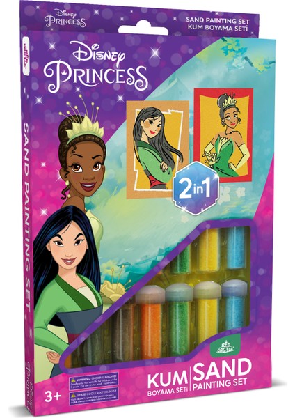 Eğitici ve Eğlenceli Aktivite Seti, Princess_Mulan&Tiana 2'si 1 arada_Disney DS-43