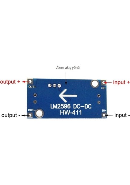 LM2596 3A Dc-Dc Voltaj Düşürücü Step Down Modül