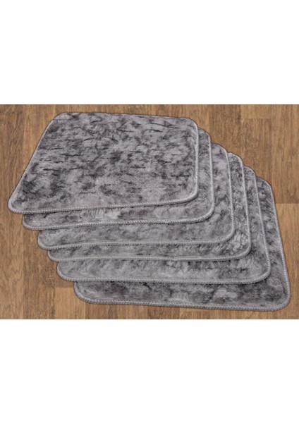 Sandaliye Minderi 6'lı 40 x 40 cm Gri 1010