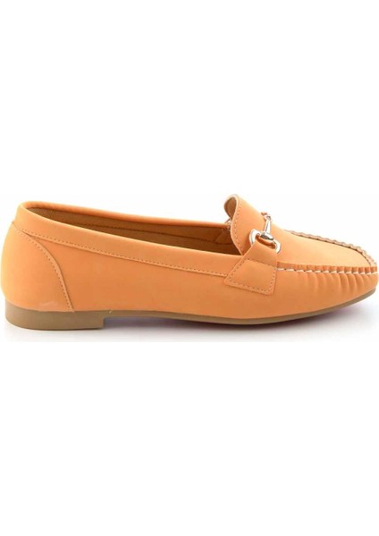 Turuncu Nubuk Kadın Loafer Ayakkabı K015421662