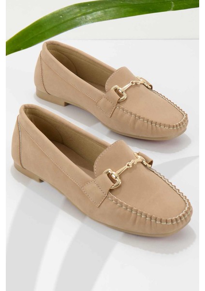 Camel Nubuk  Kadın Loafer Ayakkabı K015421662