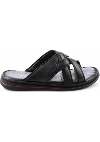 Siyah Leather Erkek Terlik E048040123 fiyatları