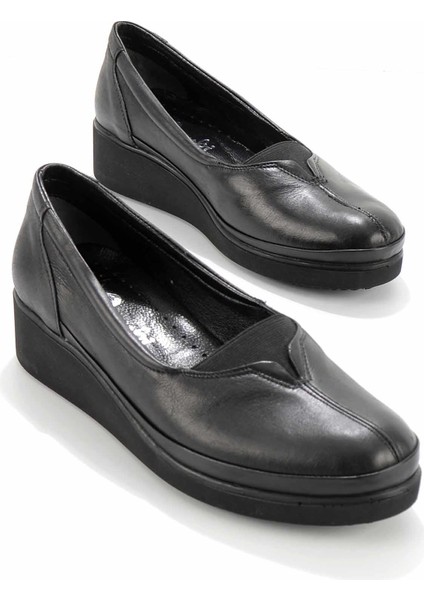 Siyah Leather Kadın Casual Ayakkabı K015860601