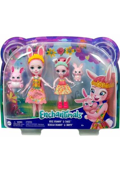 Kız Kardeş Bebekler Serisi HCF79 - Bree Bunny Twist