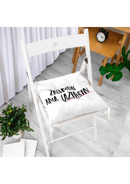Özel Tasarım Zalımsın Ama Lazımsın Dijital Baskılı Modern Pofidik Sandalye Minderi fiyatları