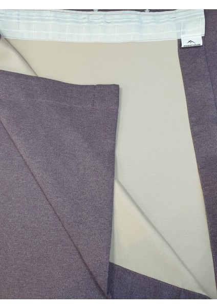 Lüks Mor Blackout Keten Karartma Pilesiz Fon Perde En 225. Boy 265. modelleri