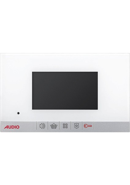 001180 4,3 Inç Slim Görüntülü Diafon Bus Plus Mekanik Butonlu Beyaz