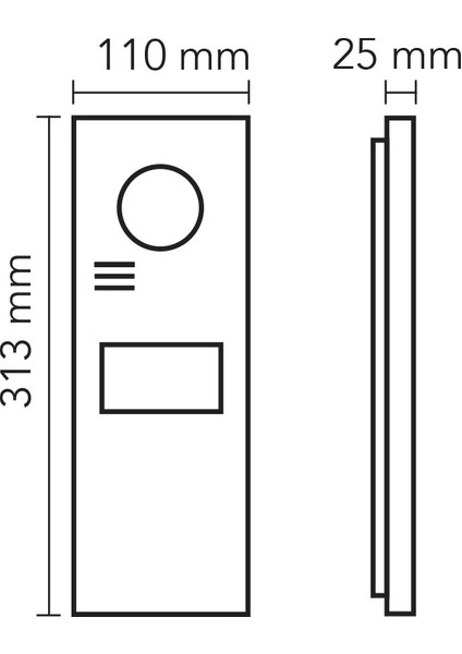 003006 Bus Plus 4.3 Inç Dokunmatik Ekranlı Siyah Zil Paneli modelleri
