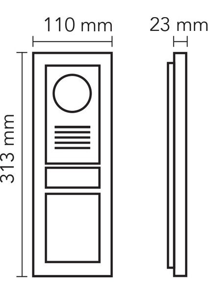 003491 Panel Crea Proxy Kartlı Zil Paneli
