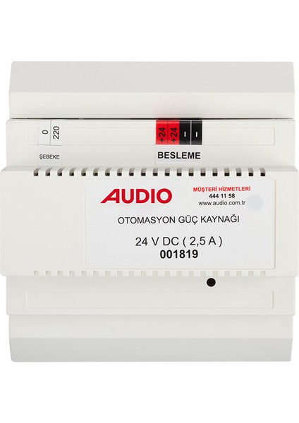 001819 Akıllı Ev Sistemi Otomasyonu Güç Kaynağı 24V Dc 2,5A