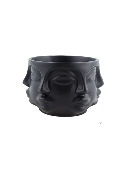 Dekoratif Polyester Çok Yüzlü Saksı (16X13CM)