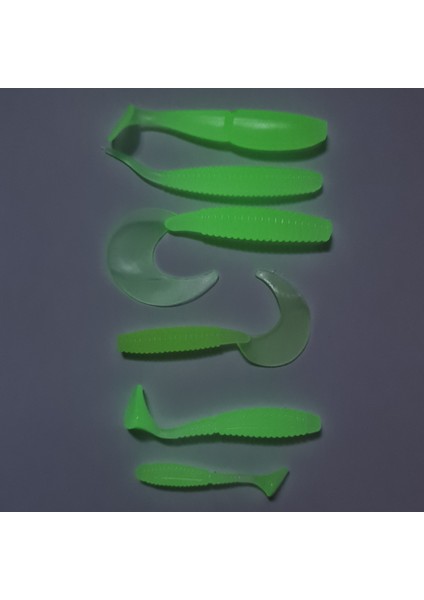 Multi Glow 6 Parçalı Silikon Fosforlu Suni Yem Seti