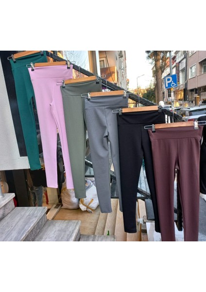 Yüksek Bel Likralı Toparlayıcı Fitilli Tayt modelleri