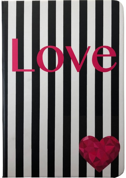 Love Siyah Yapraklı Defter