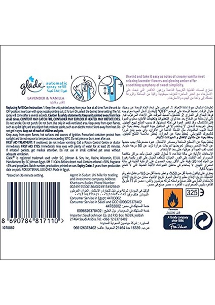 Marka: Glade Otomatik Sprey Lavanta 269ML 1 Paket (1 x 251 G)Tuvalet Koku Giderici modelleri